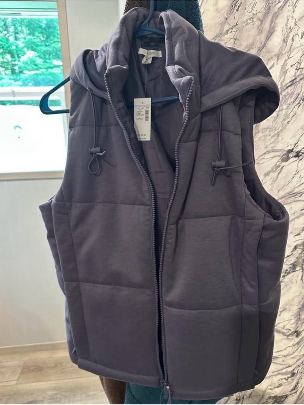 Maurice’s Women’s Hooded Puffer Vest - Purple